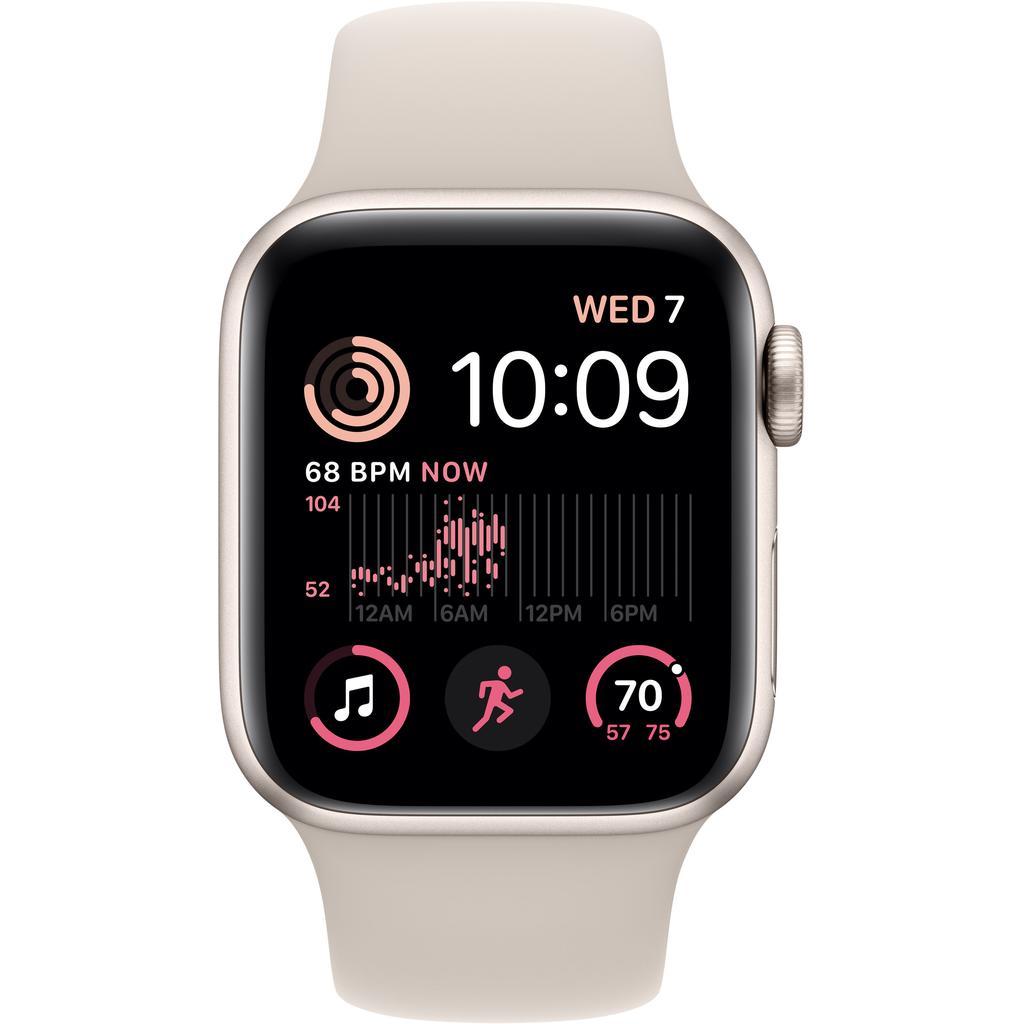 Renewed  Apple Watch (Series SE) September 2022 - Cellular - - Aluminium Starlight - Sport band Beige